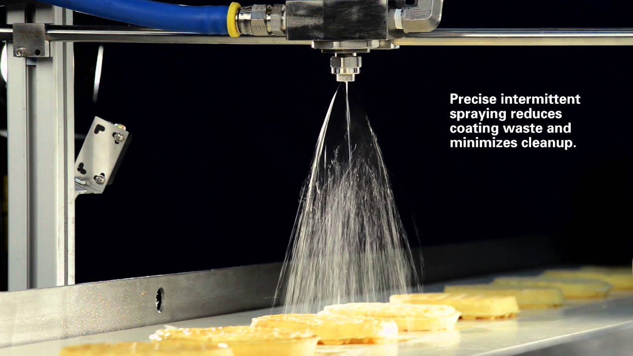 Applying Syrup to Baked Goods with PulsaJet® Nozzles