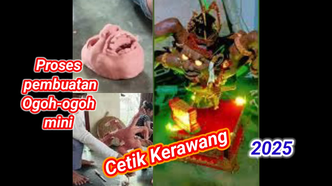 Proses pembuatan ogoh-ogoh mini Cetik KRAWANG 2025#berandayoutube #youtubevideo