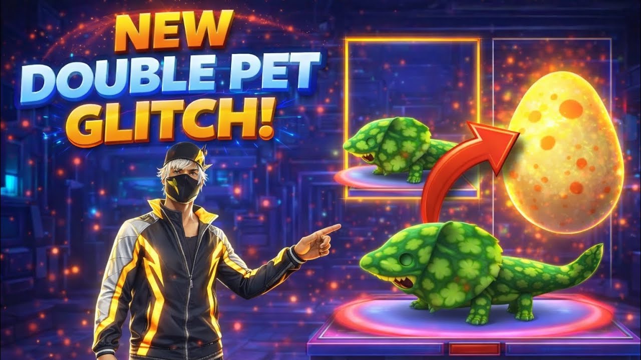 FREE FIRE STEAL A PET NEW GLITCH 🤯 DOUBLE PET GLITCH WAPAS AA GYA ??🤤 BASE FULL TRICK 