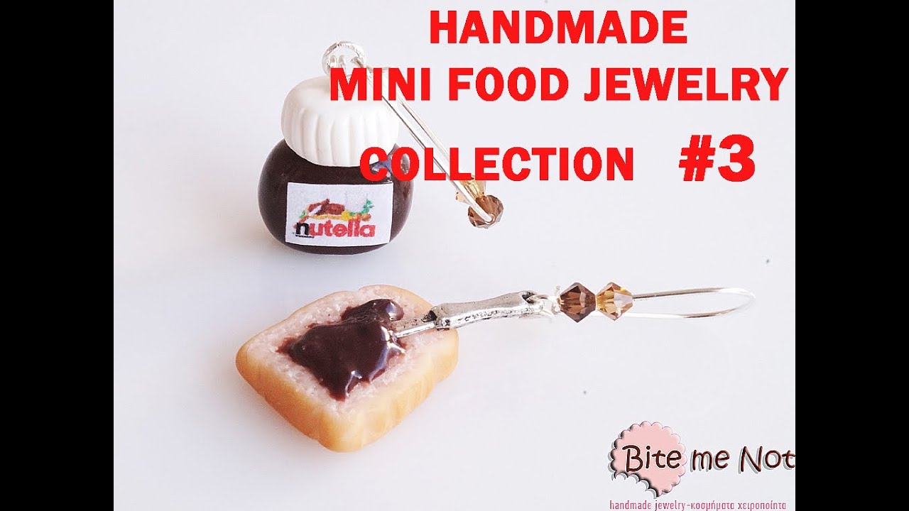 Handmade Miniature Food Jewelry from Polymer Clay: Collection #3 from Bite me not jewels