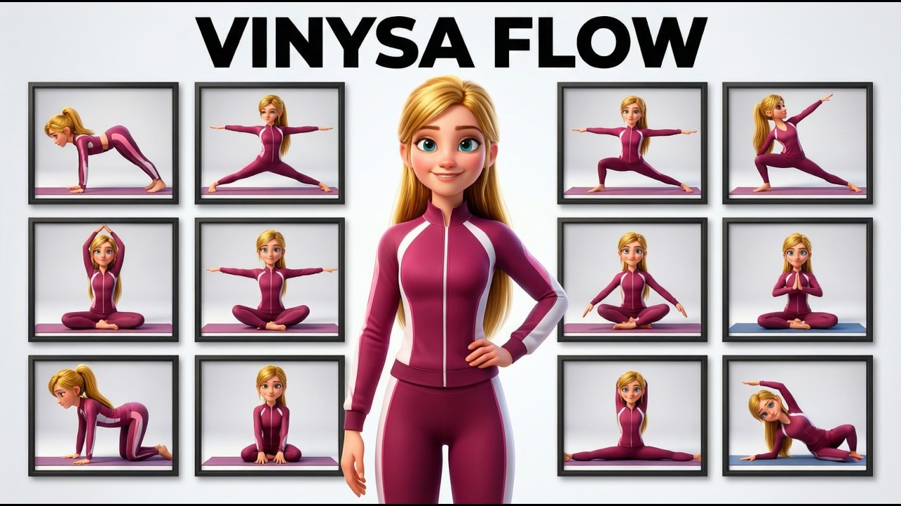 Ultimate Vinyasa Flow Workout | 10 Must-Try Yoga Exercises | Kids Yoga for Flexibility 