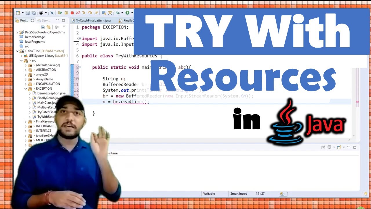 Try with Resources - in Exception Handling in Java