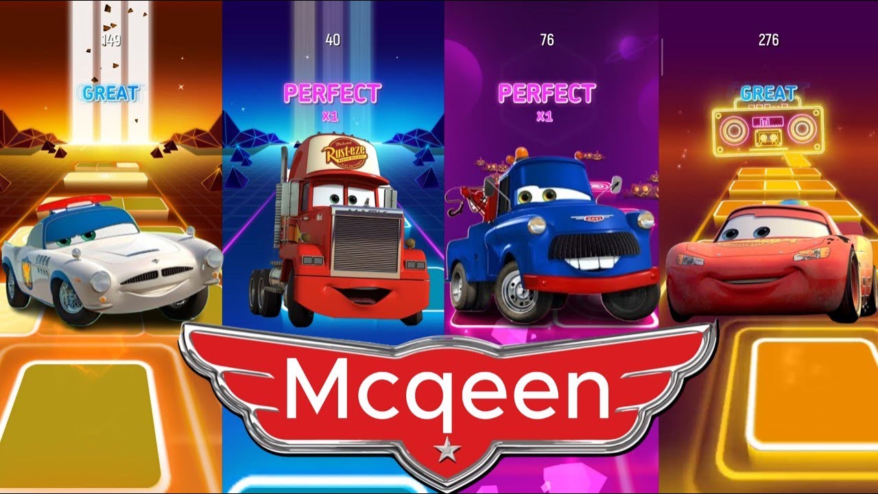 🏎 McQueen Speed Sense Tiles Hop Music Ride