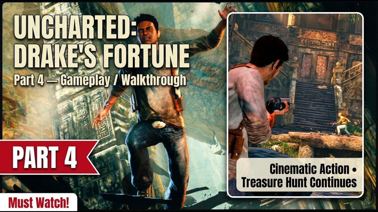 Uncharted Drakes Fortune Gameplay Part 4 Finding El Dorado | Uncharted Mission secrets #uncharted