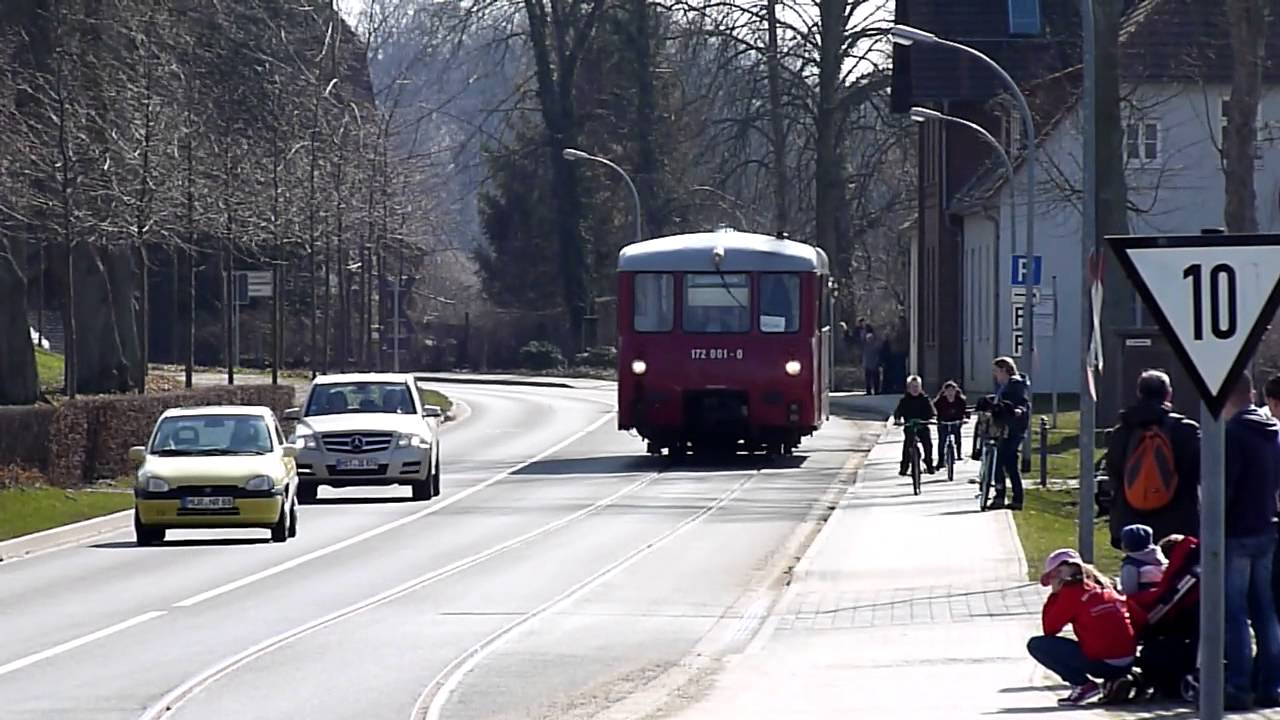 VT 772 Einfahrt Haltepunkt Neustrelitz Schlo&szlig;garten Hafenbahn