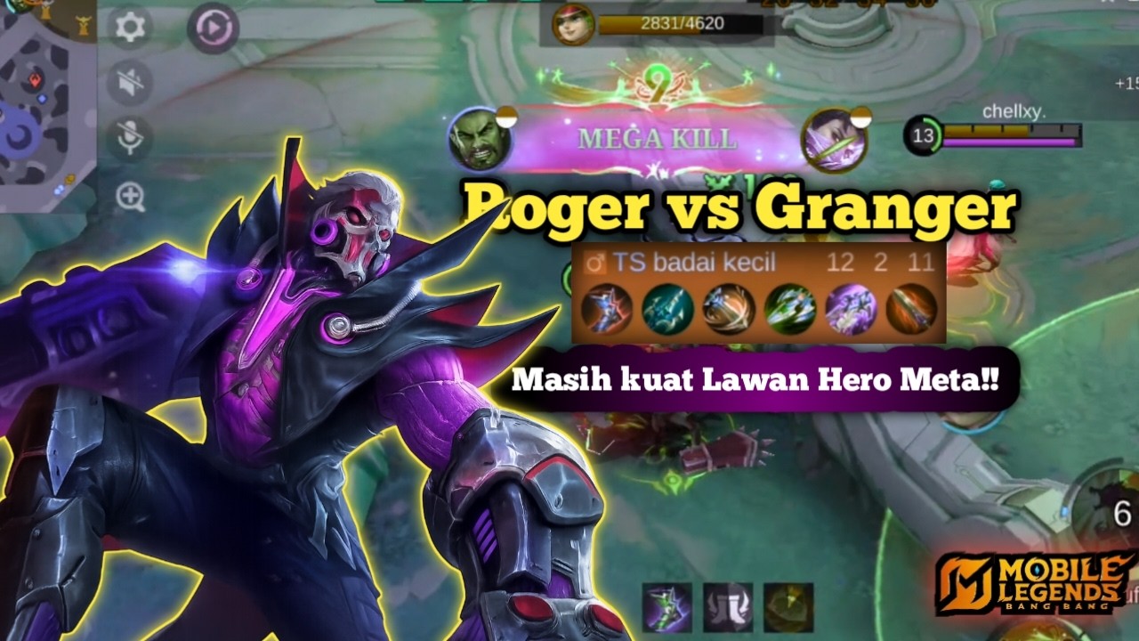 Roger vs Granger Gold Lane! Gameplay Ranked MLBB Indonesia