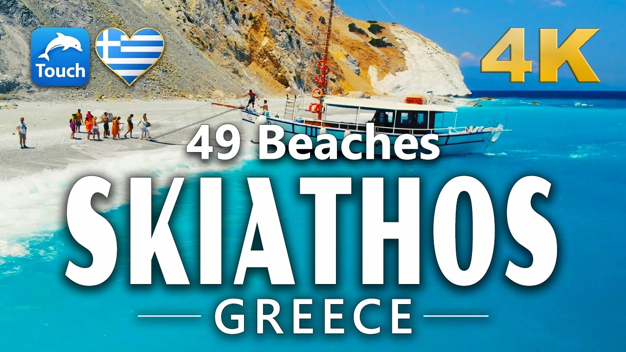 49 Beaches of SKIATHOS, Greece 4K ► Top Places & Secret Beaches in Europe #touchgreece