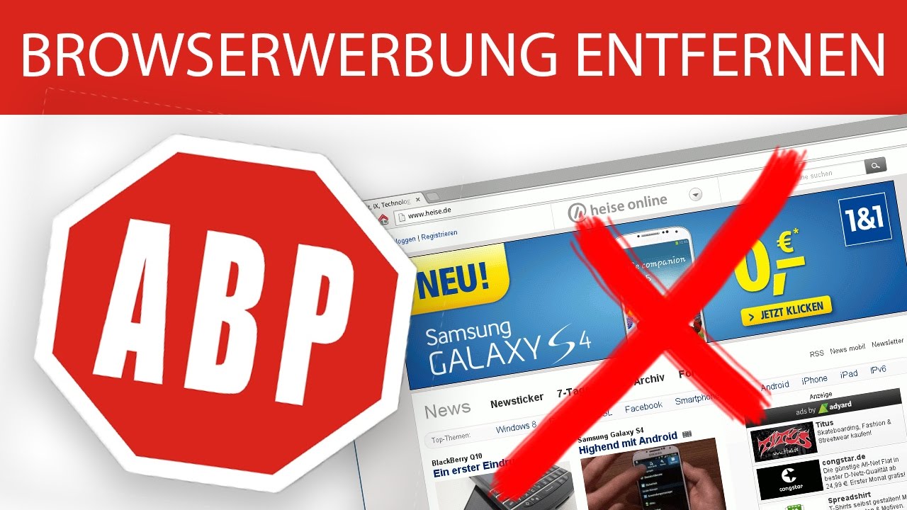 WIN/MAC: WERBUNG AUS BROWSER ENTFERNEN &ndash; KOSTENLOS &ndash; HOWTO &ndash; ADBLOCK PLUS