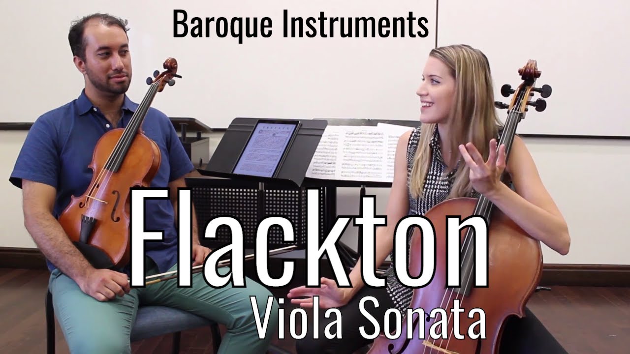 Flackton - Viola Sonata no. 6 with Basso Continuo, Minuets, Baroque Viola Music period instruments