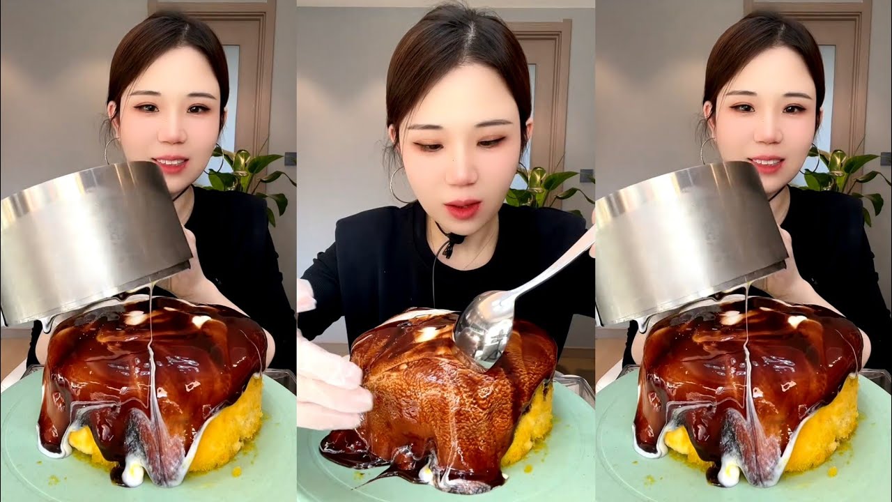 ASMR ICE EATING WITH MILK POWDER 