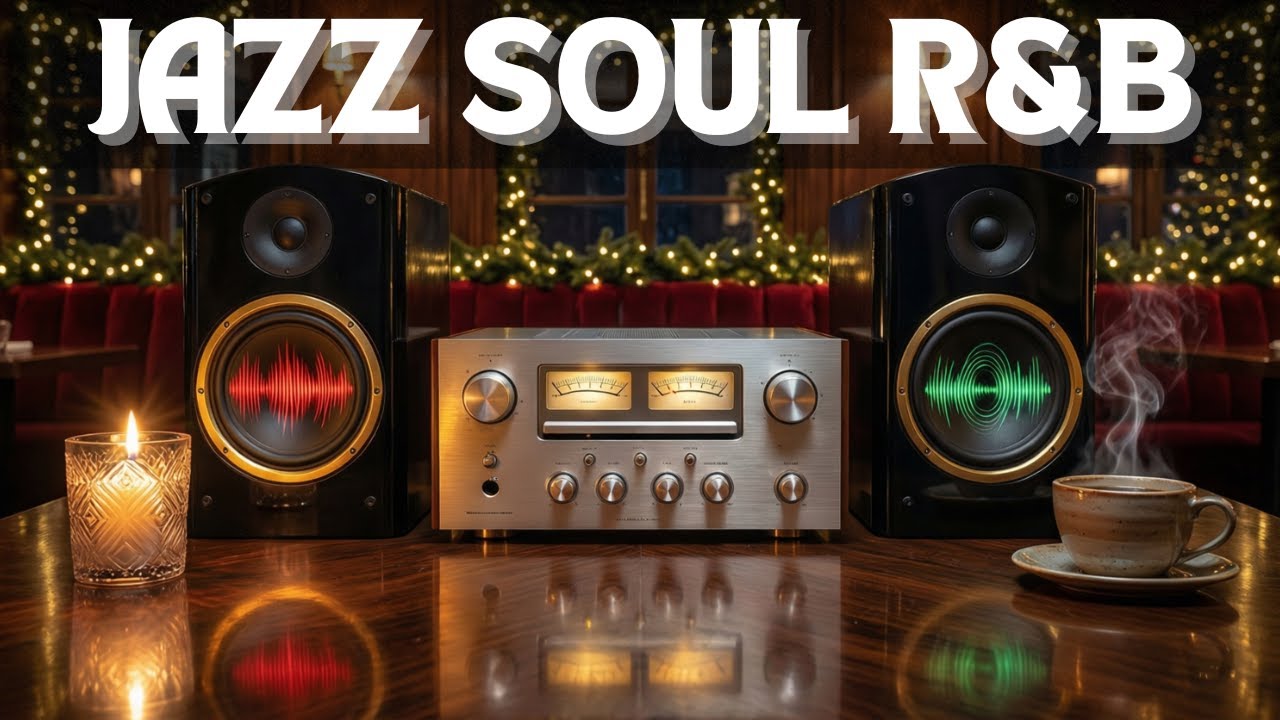 Winter Smooth Jazz & Soulful RnB Instrumental for Study, Relaxation & Stress Relief  Cozy Night Cafe