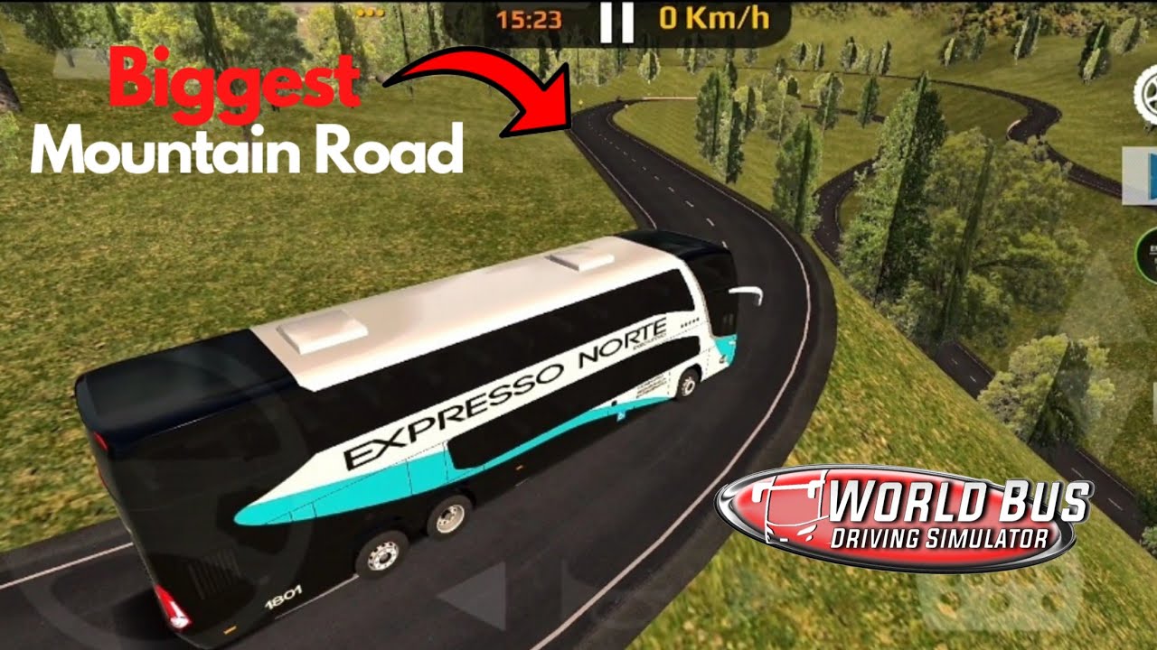 Biggest Mountain Road | Bend Roads | World Bus Driving Simulator | Android Gameplay