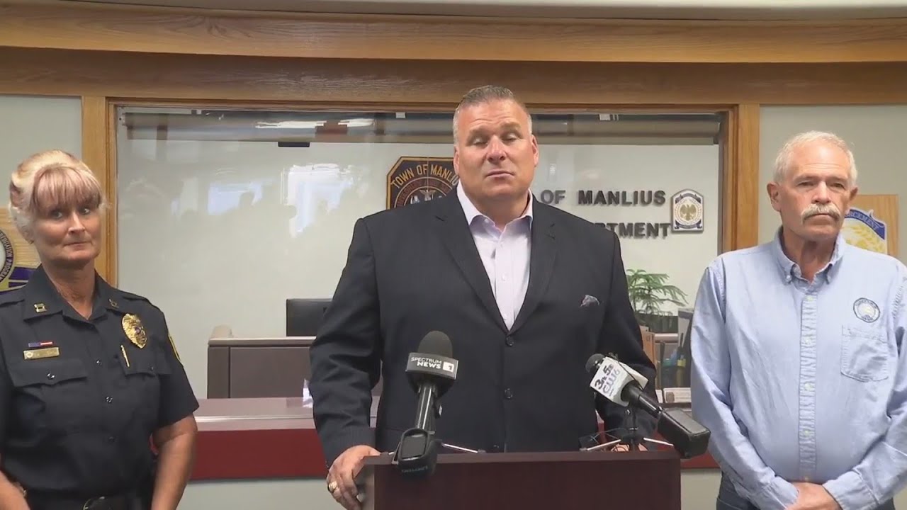 Village of Manlius Police press conference on killing of female swan