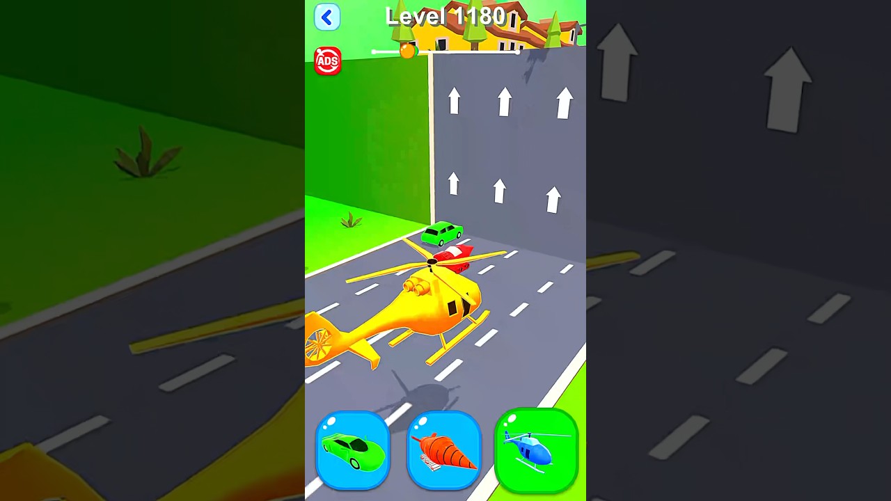 Shape-shifting Lv-1180 Funny Race Gameplay new hyper casual games #shapeshifting #gameplay #shorts