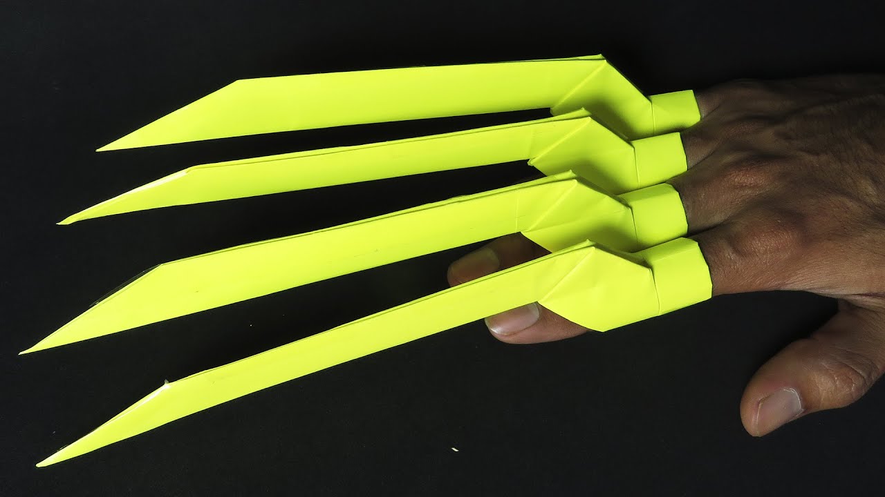Como Hacer las GARRAS de WOLVERINE de Papel☺ Paso a Paso