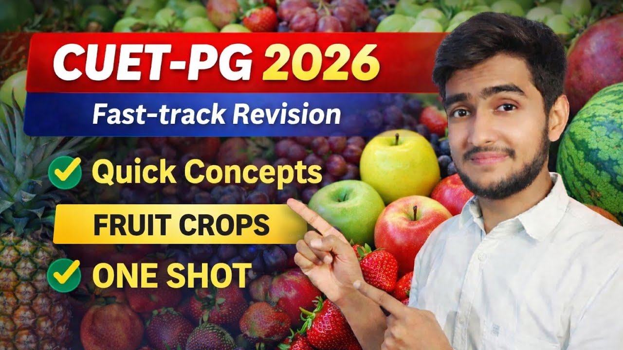 Fruit crops one shot Fast track Revision|🔊 class #cuetpg#cuetpgexamdate2026 #cuetpg2026latestupdate