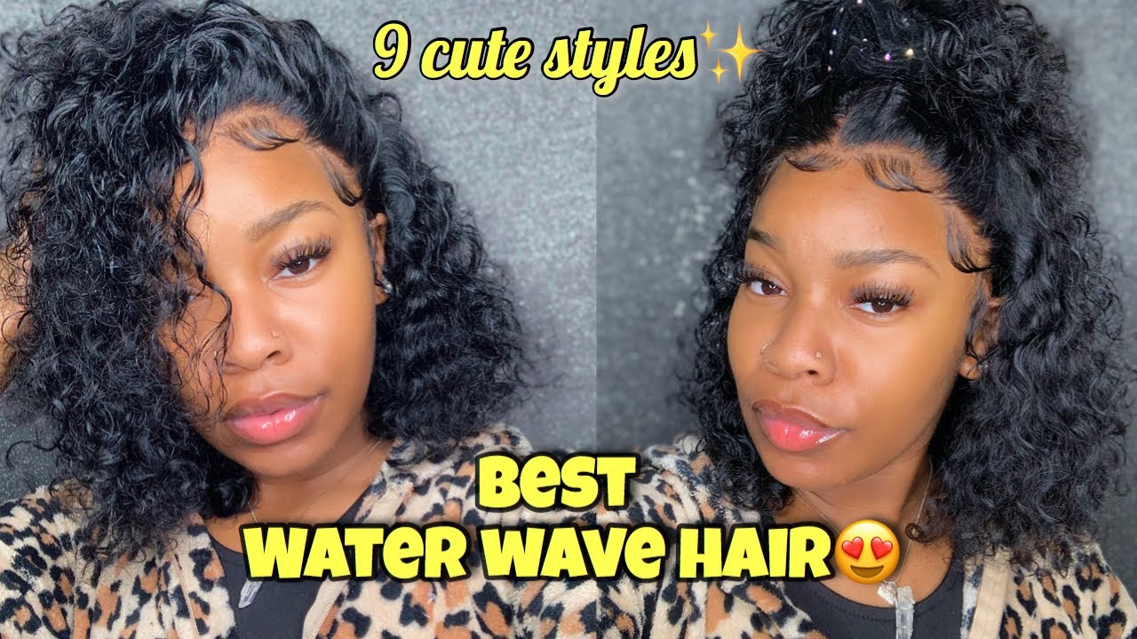 BEST WATER WAVE HAIR😍+9 DIFFERENT HAIRSTYLES ft.cranberrryhair|Esha  Ft.Janet collection💕