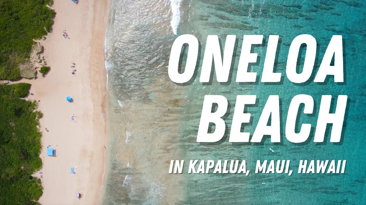 ONELOA BEACH at Oneloa Bay in Kapalua, Maui, Hawaii, USA [drone shots]