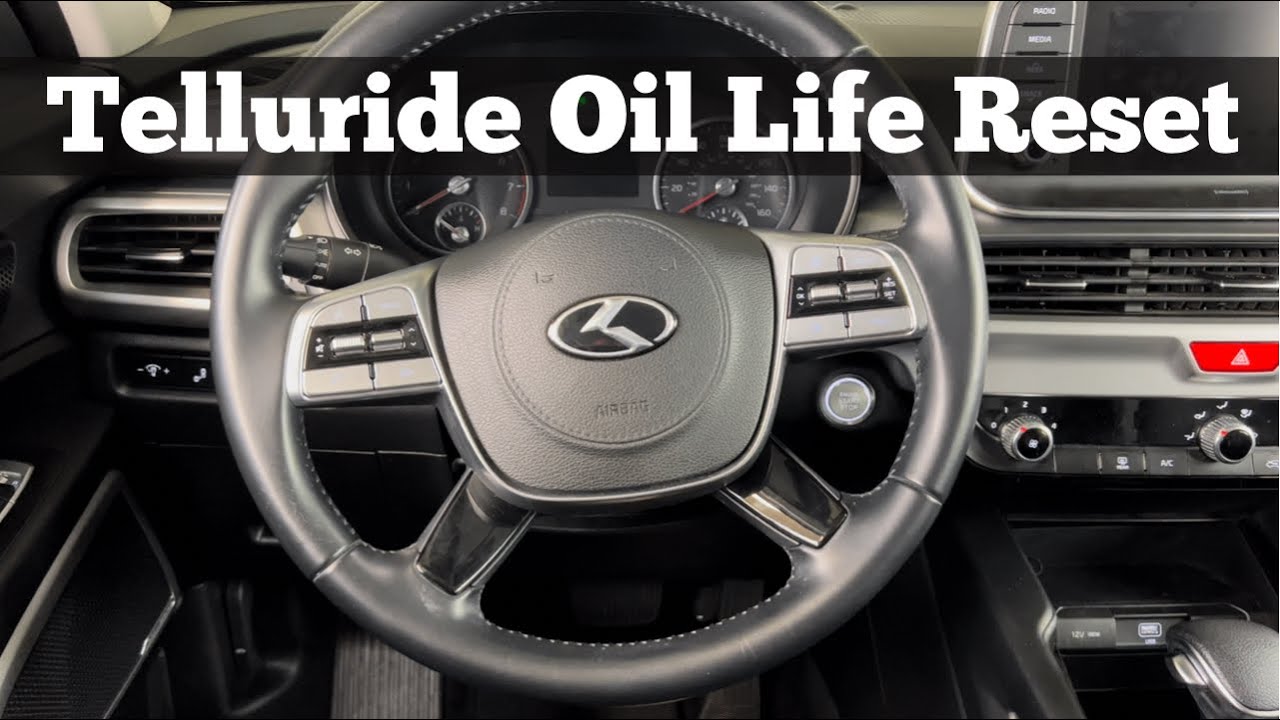 2020 - 2021 Kia Telluride - How To Reset Oil Life Light - Oil Change Service Maintenance Reset