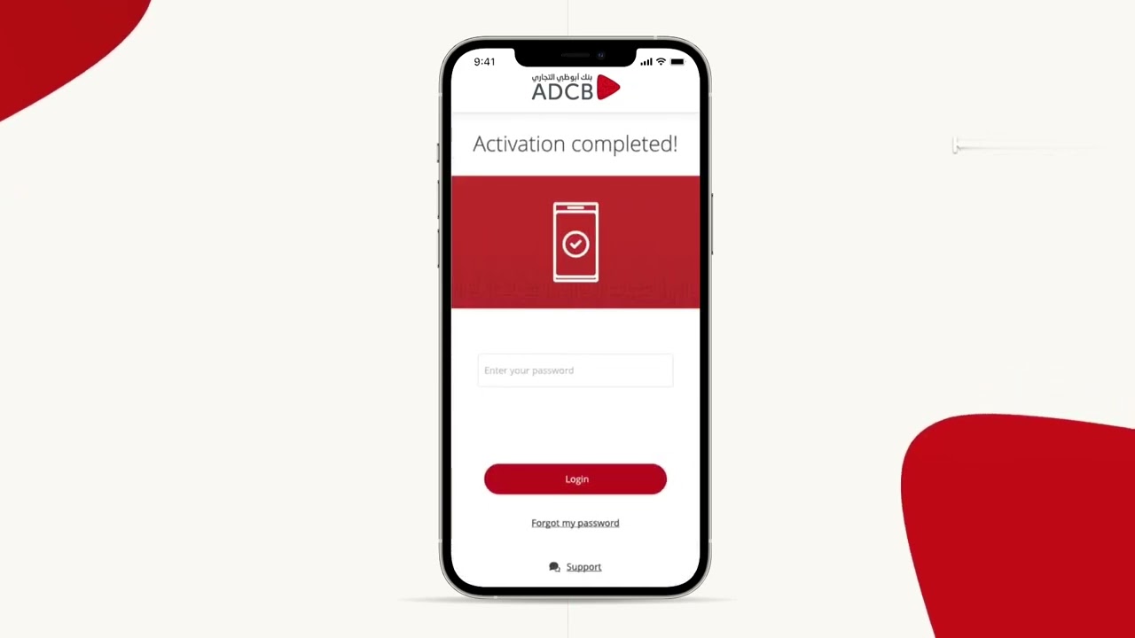 How to register with ADCB's Mobile Banking App#shorts