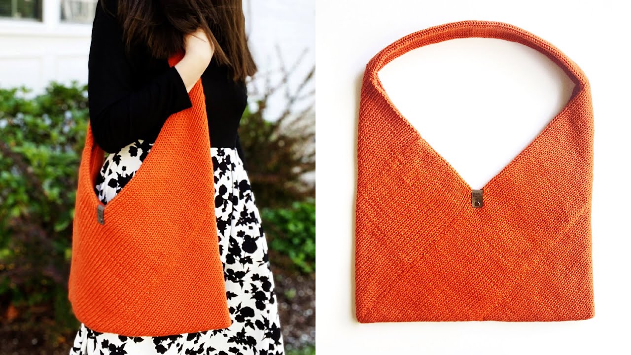 How to Knit a Tote Bag: SIZE LARGE! (Knitting Machine Pattern & Tutorial)