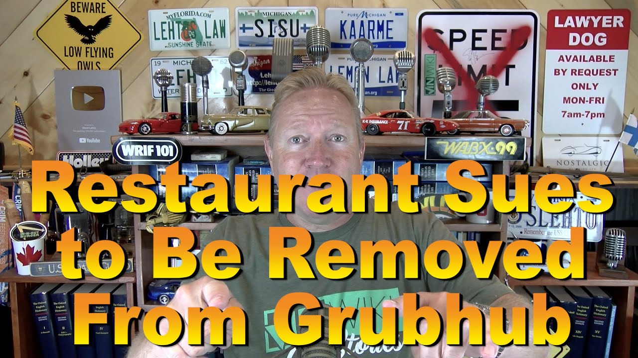 Restaurant Sues to Be Removed from Grubhub