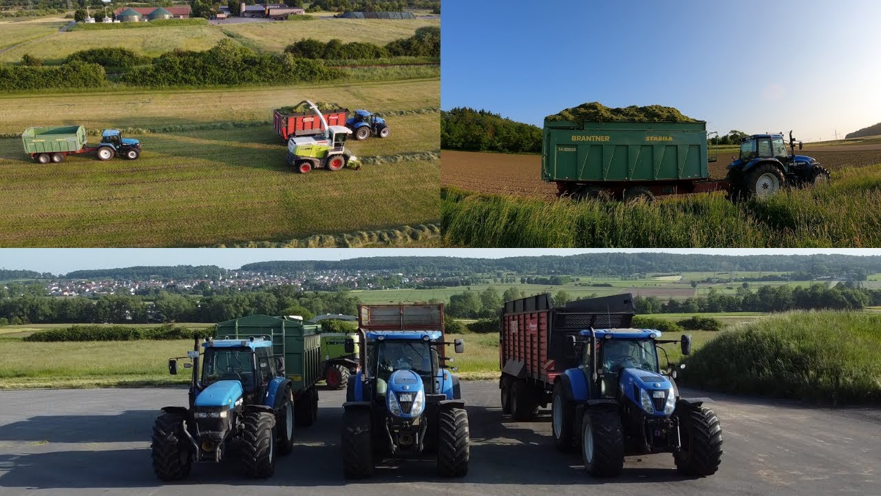 FarmVlog #63 - 1. Schnitt mit New Holland 8360 und 2 x T 7.270