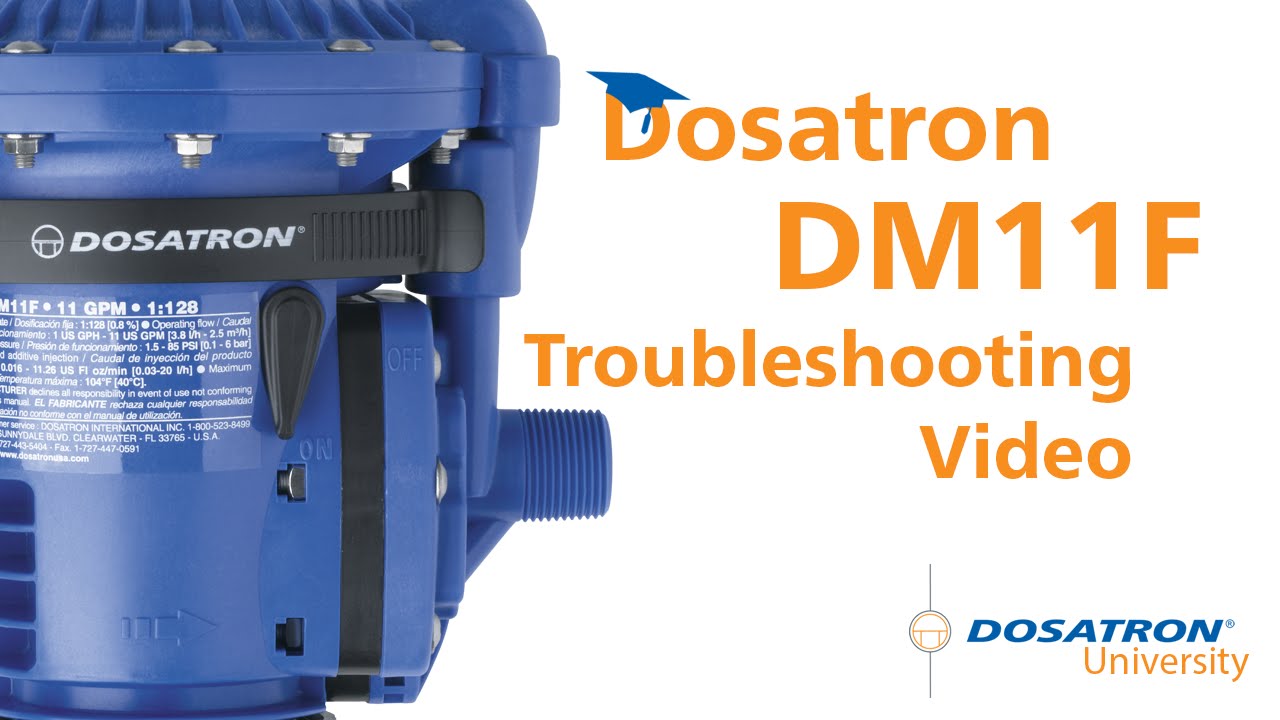 Dosatron DM11F Medicator Troubleshooting Video