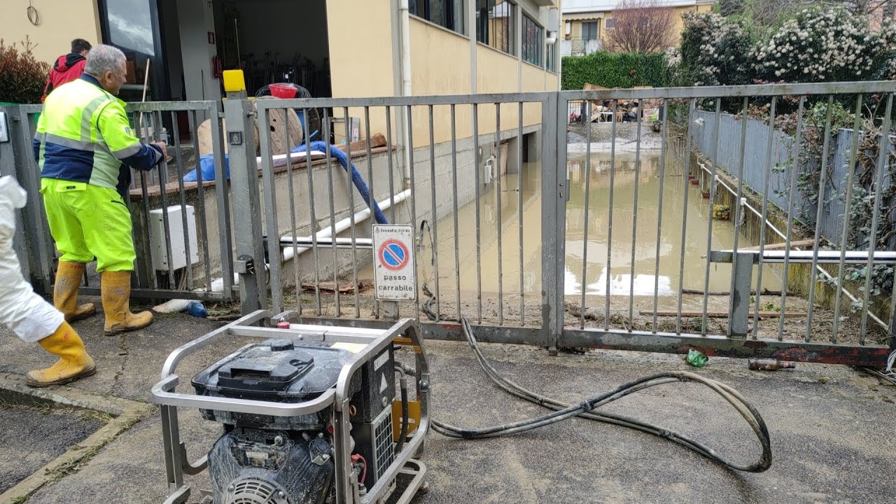 Alluvione  in zona Rufina Fiume Sieve 15 marzo 2025