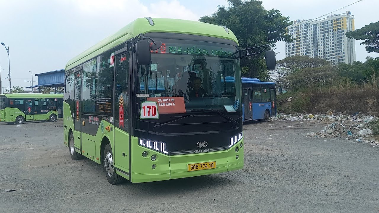 Tuyến mới - Review lộ trình lượt về xe buýt tuyến 170 TP.HCM : BX buýt Khu A - BX buýt Khu B 