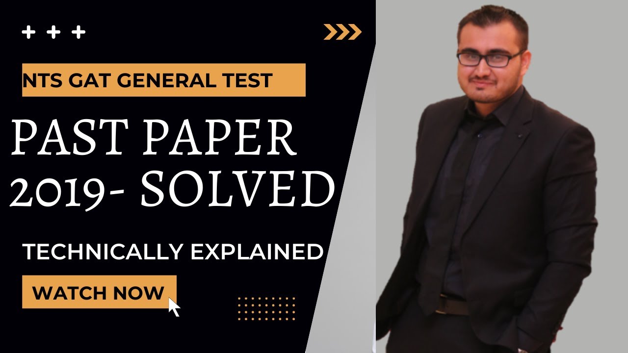 nts gat general past paper 2019 with complete solution