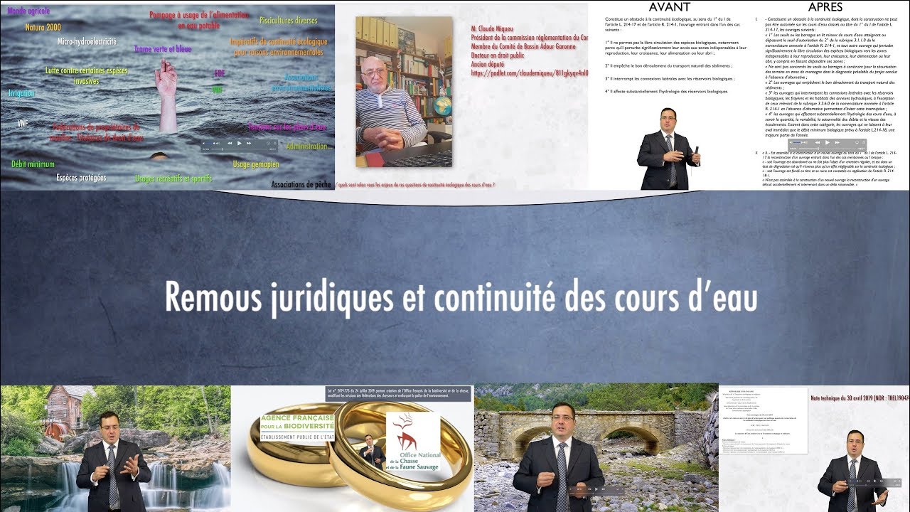 Remous juridiques et continuité écologique des cours d'eau