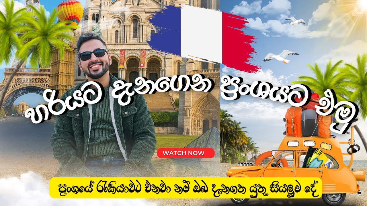 හරියට දැනගෙන ප්‍රංශයට යමු! | France යාමට කලින් දැන ගත යුතු දේවල් #france #travel