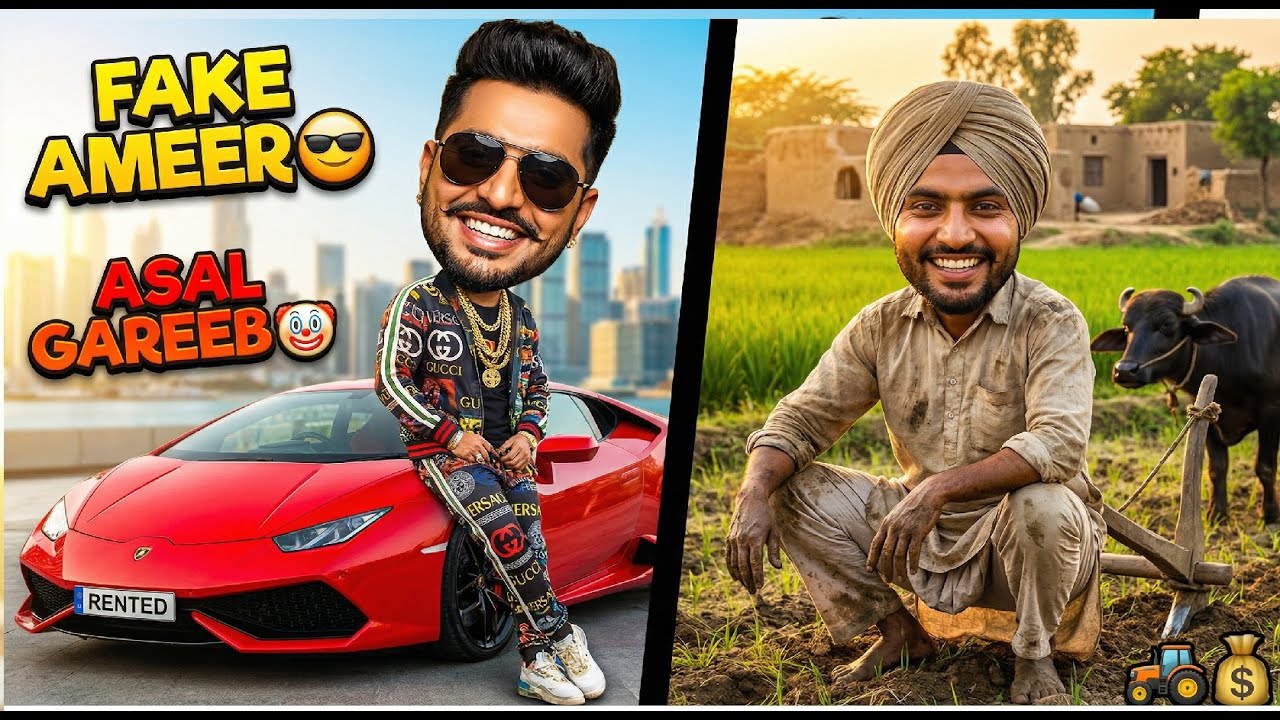 Fake Ameer 😎 | Asal Gareeb 🤡 | Pind vs Shehar Comedy2️⃣ Shehar Ka Show 😎 Gaon Ka Sach ❤️ | VIRAL