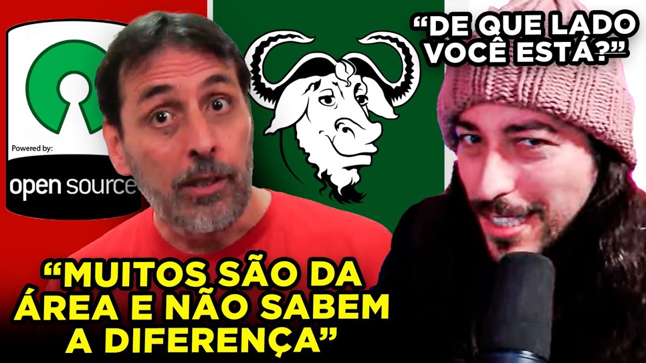 A BRIGA ENTRE SOFTWARE LIVRE E C&Oacute;DIGO ABERTO EM 2025 (react a @kretcheu2001 ) | Tecnologia e Classe