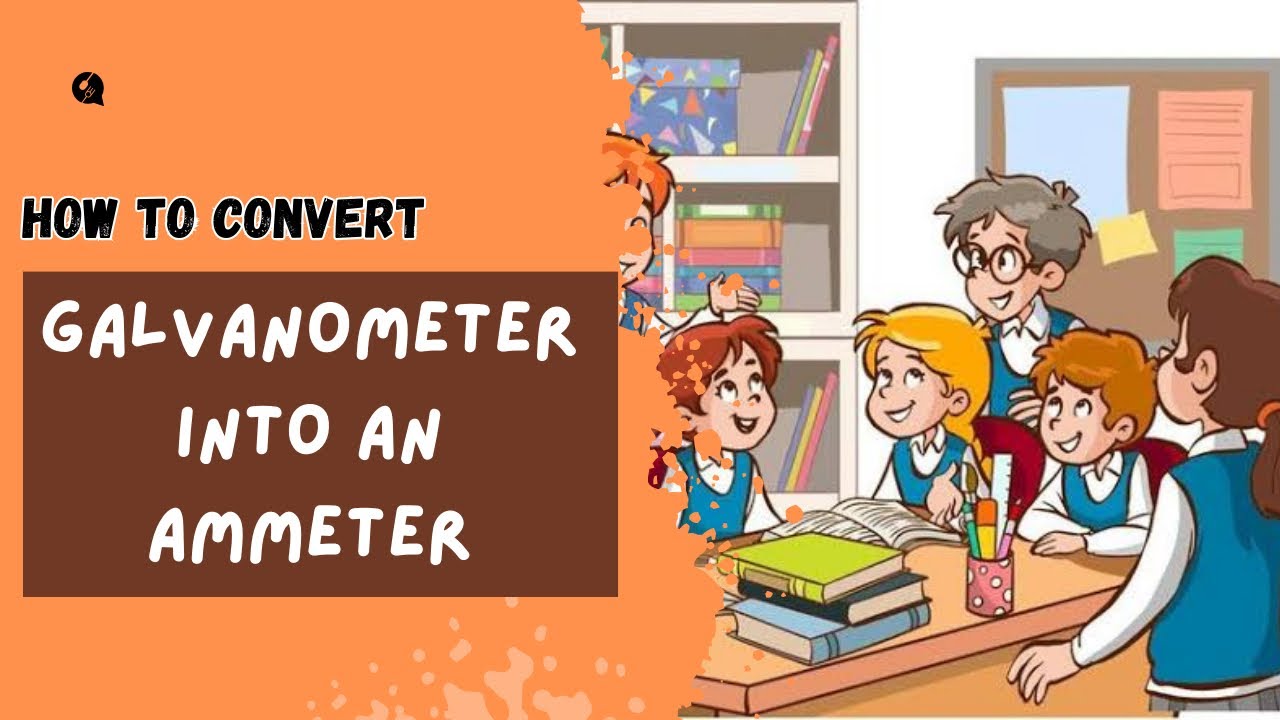 Briefly explain why and how a galvanometer is converted into an ammeter