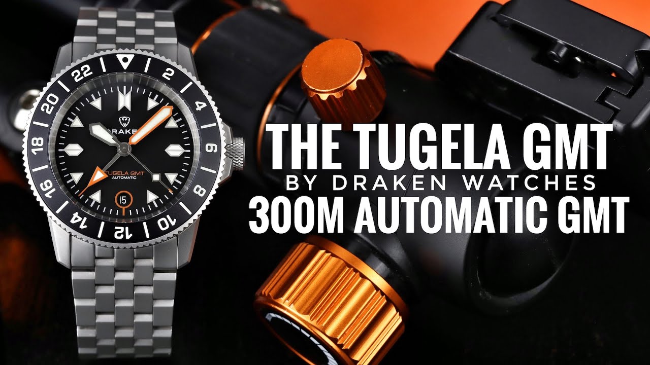 The Tugela GMT by Draken Watches - Swiss Automatic, 300m and Amazing Lume!