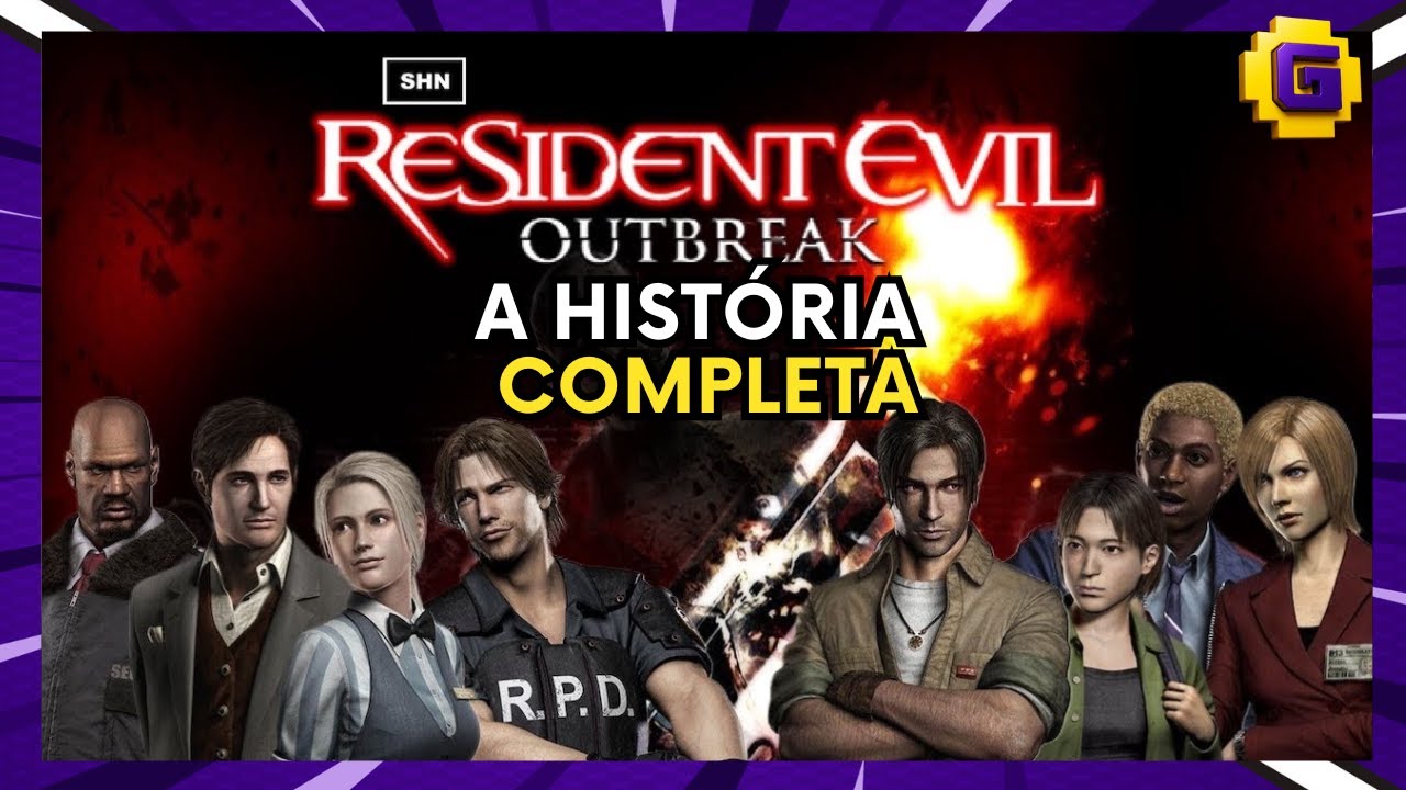 A HISTÓRIA COMPLETA DE OUTBREAK FILE 1 E 2 #RESIDENTEVILOUTBREAK