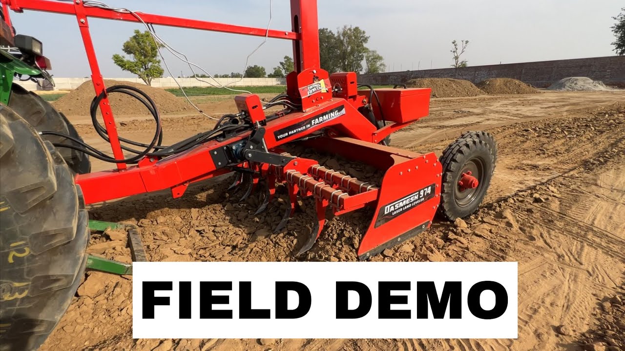 ਦਸਮੇਸ਼ 2N1 ਡੈਮੋ  Dasmesh 2N1 Laser Land Leveler Demo