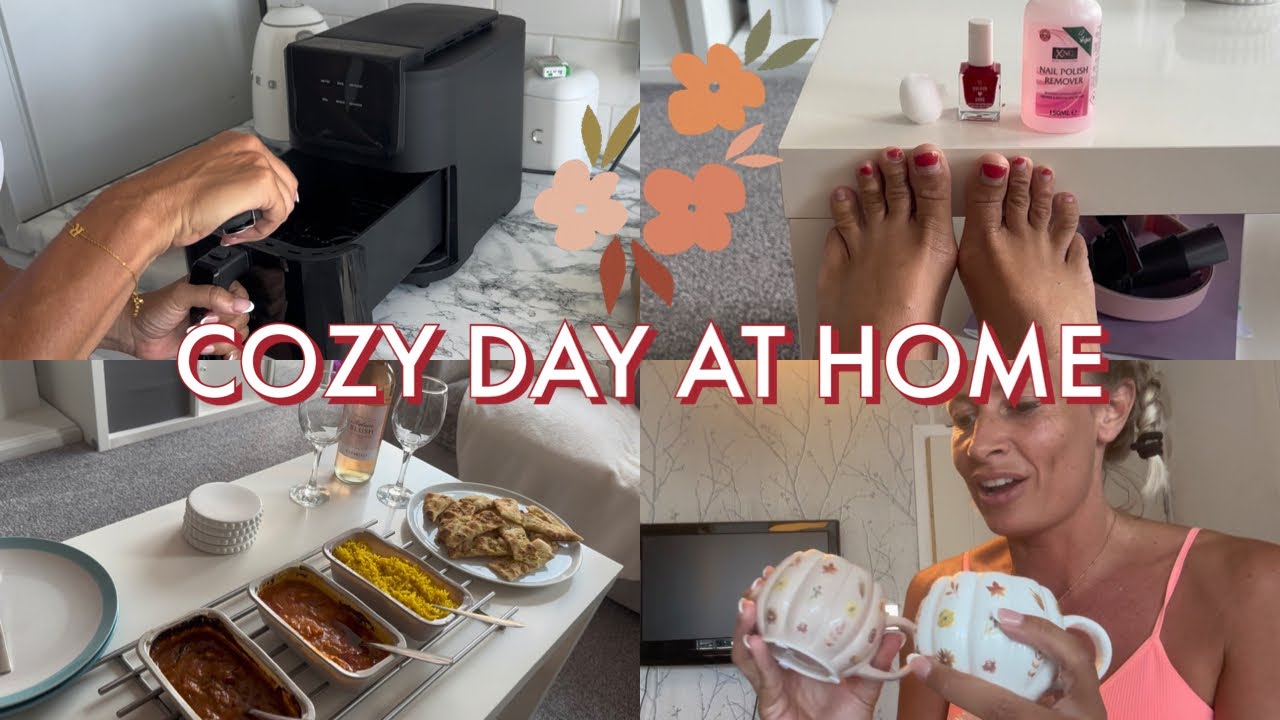 COZY DAY IN THE LIFE | cooking with my new chefree air fryer | autumn home decor haul | baking