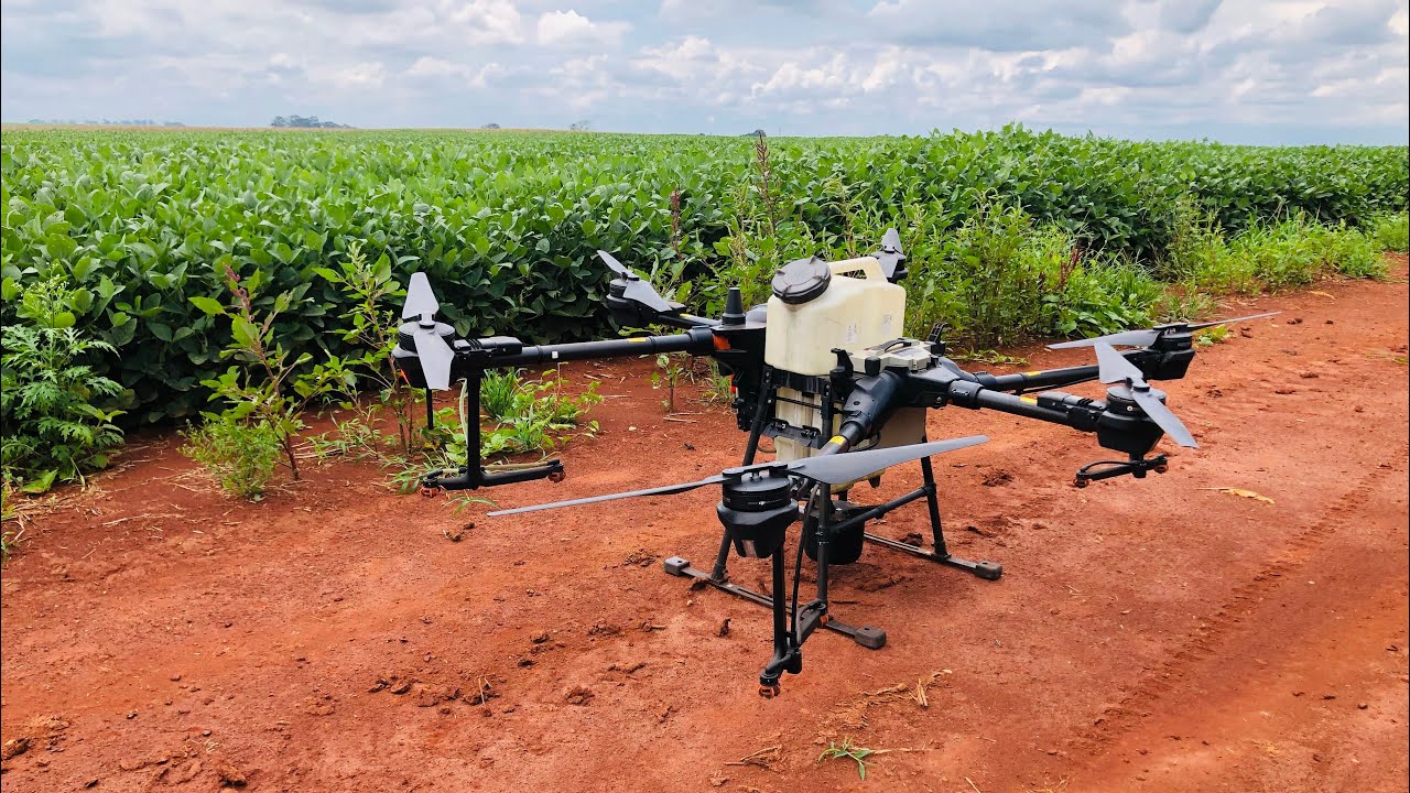 APLICAÇÃO DE FUNGICIDA E INSETICIDA NA SOJA COM DRONE!