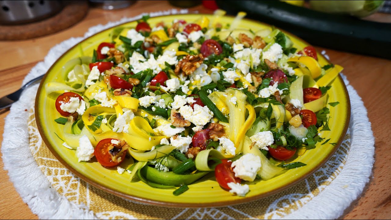 Gata în 10 minute 🥒 Salată de dovlecei 🥗 Mâncarea perfectă pentru vară 🥬 Șef Paul Constantin