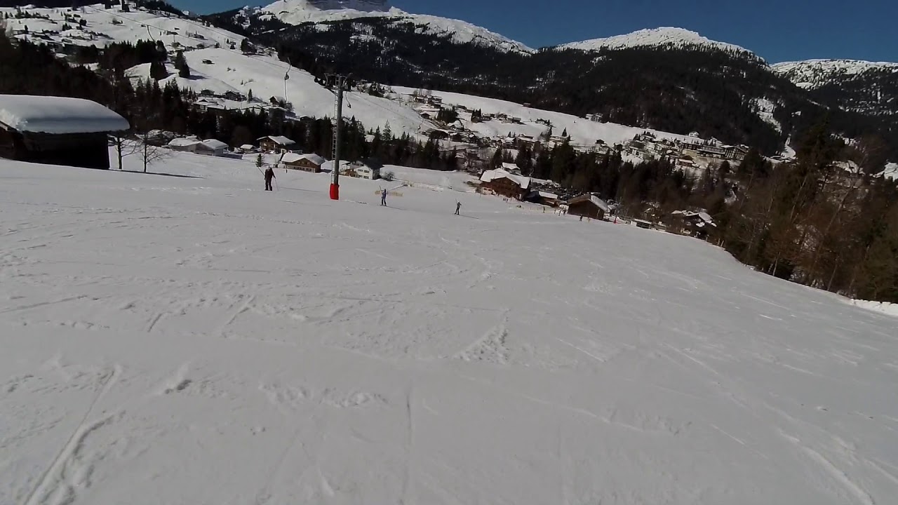 Korte afdaling Ideallift Riezlern 25 februari 2019