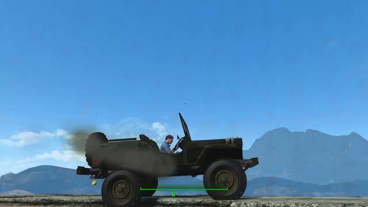 Fallout 4 - DOTC Havok Physics Vehicles - now goofing with testing jeep new suspension setup