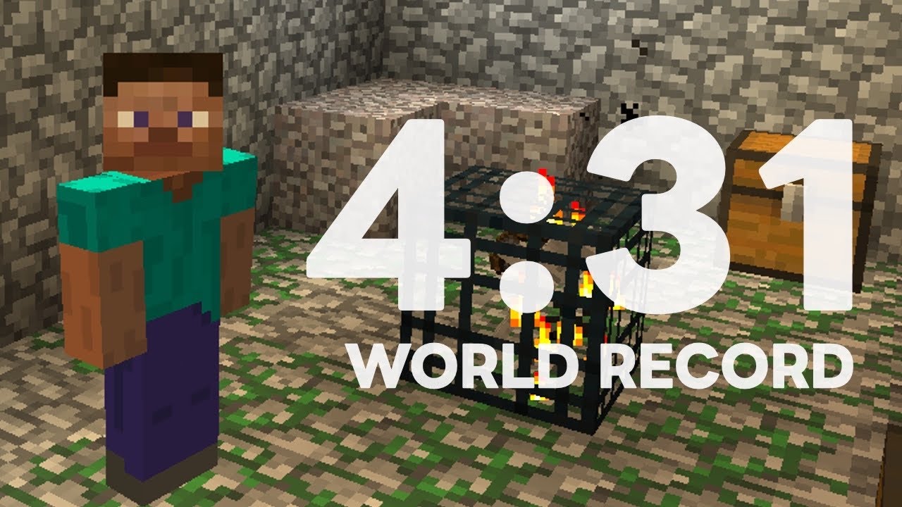 [WR] Minecraft 1.0 Speedrun in 4:31 (Set Seed Glitchless)