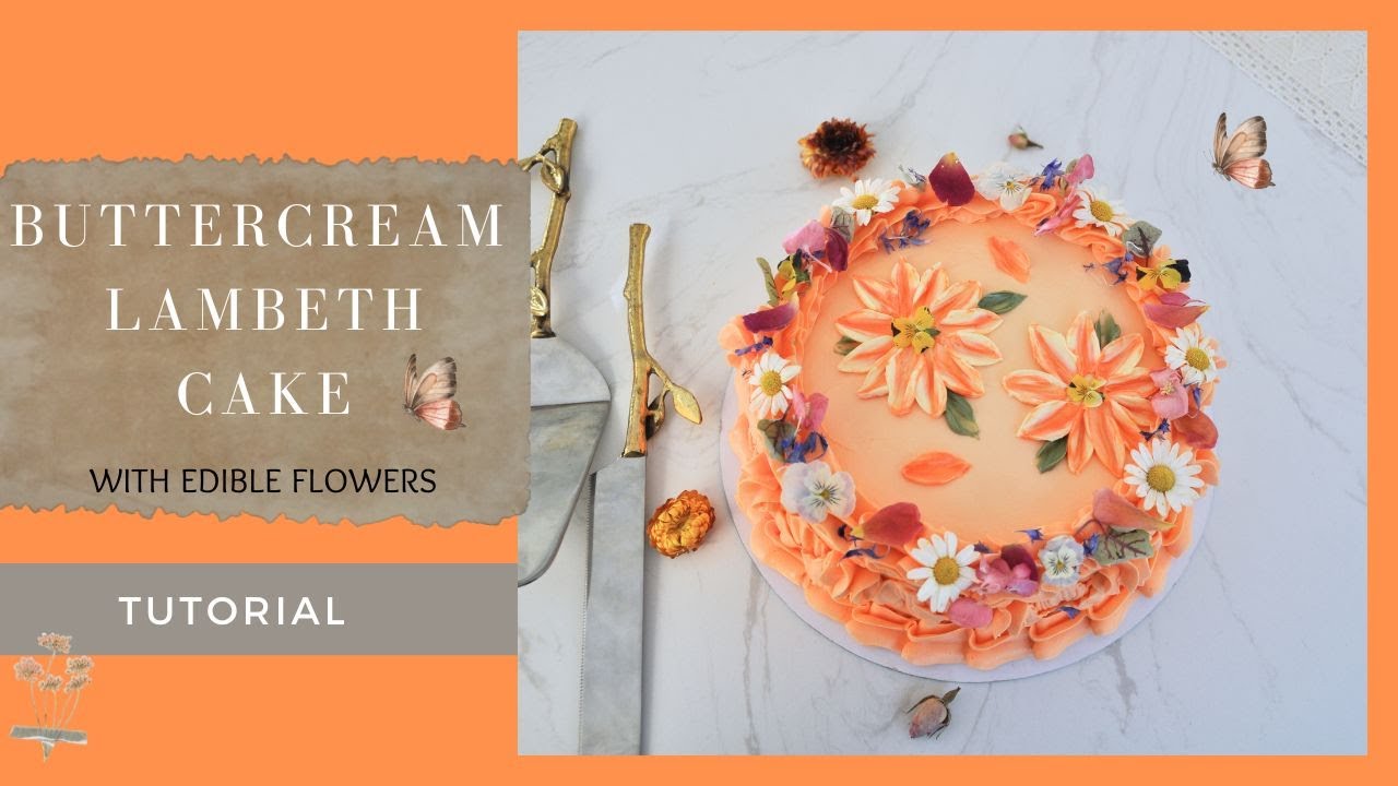 How to Make Vintage Buttercream Lambeth Cake with Flowers