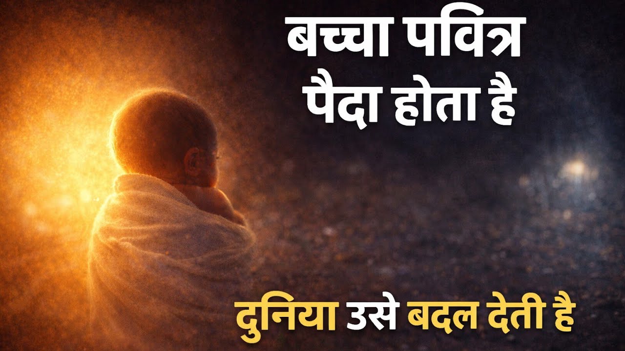 बच्चा पवित्र पैदा होता है, दुनिया उसे बदल देती है | एक कड़वा सच ❤️‍🩹 | #growth #hindimotivation 