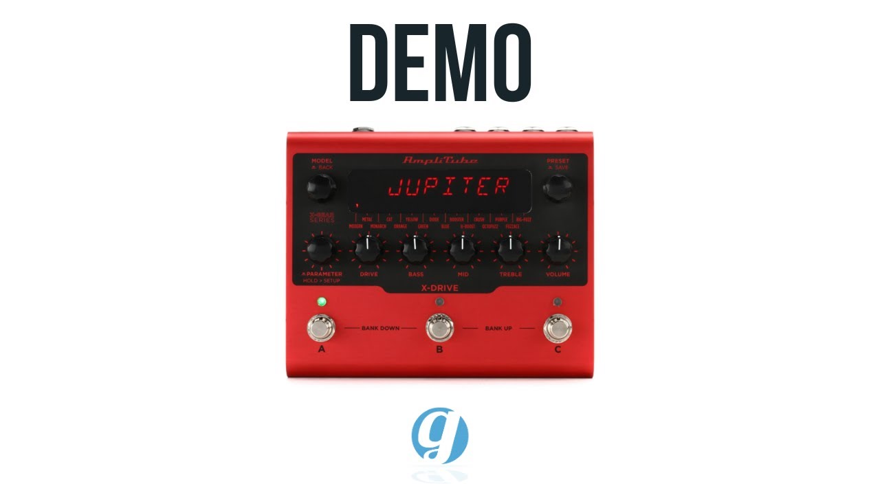 AmpliTube X-Drive Distortion TONE Demo (NO Talking) #amplitube #distortionpedal #guitarpedals