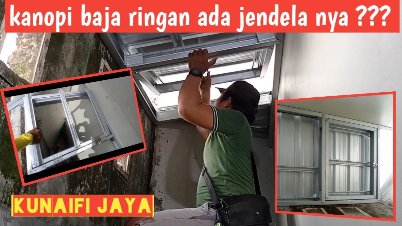 Cara membuat Jendela di kanopi #kanopiminimalis #kunaifijaya