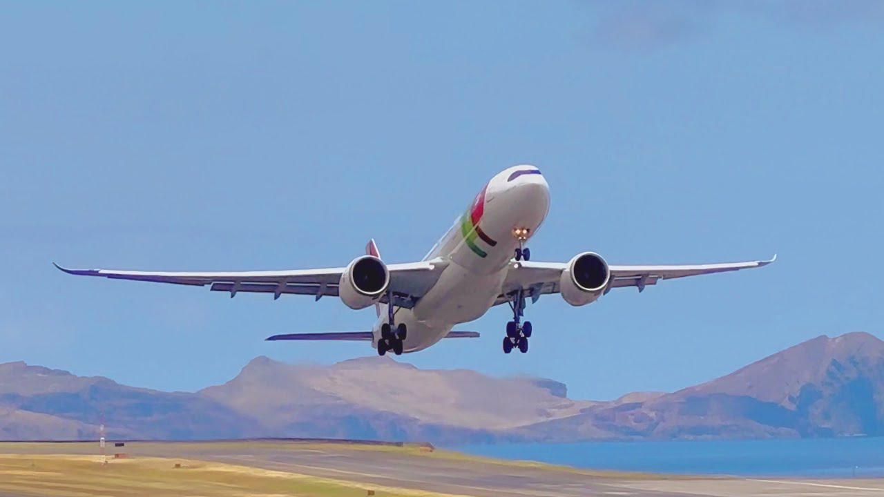BEAUTIFUL TAKEOFF TAP AIR PORTUGAL AIRBUS A330NEO at MADEIRA AIRPORT (FNC || LPMA)